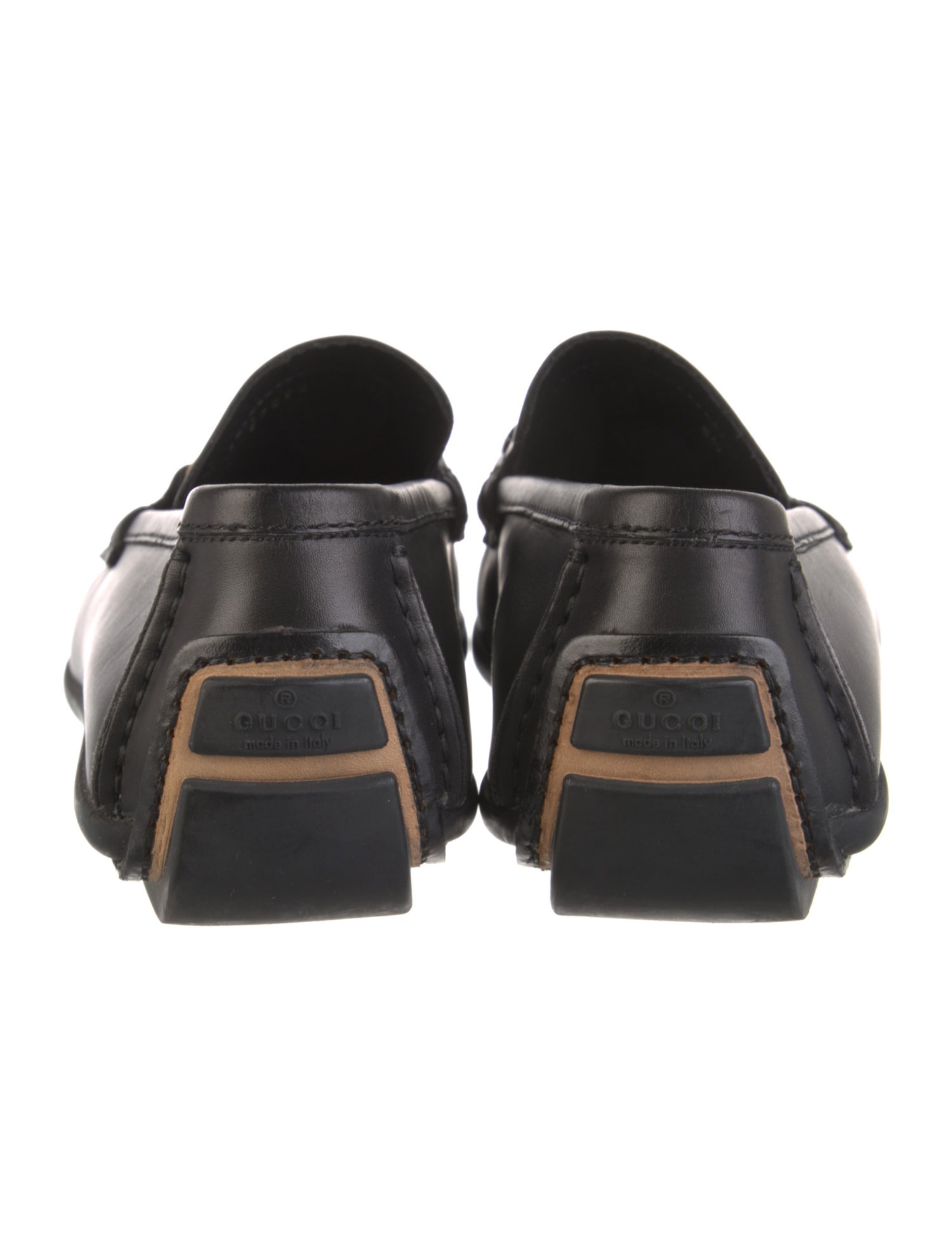 Gucci Horsebit Accent Leather Dress Loafers